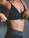 CAPRI Sports Bra - Ribbed Black